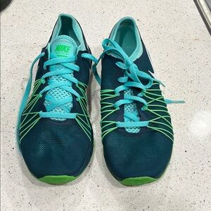 Nike Teal and Green Athletic training Shoes 7.5